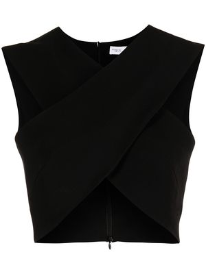 Rosetta Getty crossover cut-out top - Black