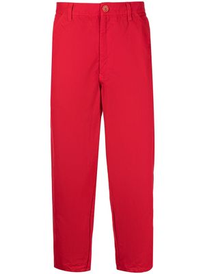 Comme Des Garçons Shirt mid-rise cropped trousers - Red