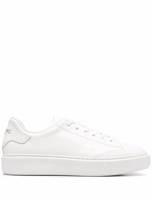 Iceberg panelled low-top leather sneakers - White