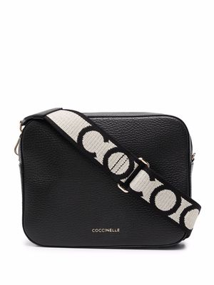 Coccinelle pebbled-leather crossbody bag - Black