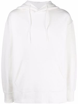 Y-3 logo-print hoodie - White