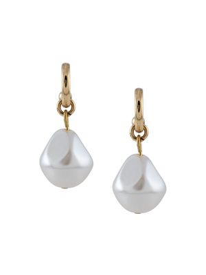 Jennifer Behr Perle hoop earrings - White