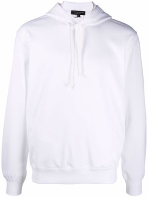 Comme Des Garçons Homme Plus graphic-print drawstring hoodie - White