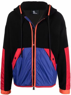Moncler Grenoble colourblock hooded jacket - Black