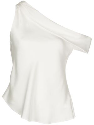 Jonathan Simkhai Lexy off-shoulder satin blouse - White