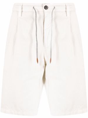 Eleventy multi-pocket drawstring-waist shorts - Neutrals