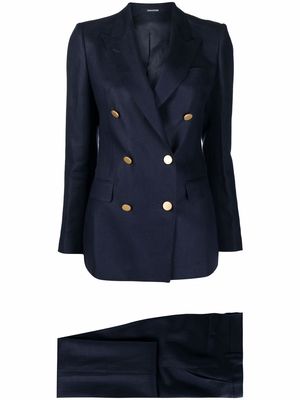 Tagliatore double-breasted tailored suit - Blue