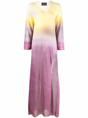 Antonella Rizza Cloe gradient-effect kaftan dress - Purple