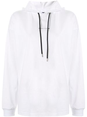 1017 ALYX 9SM drawstring logo hoodie - White