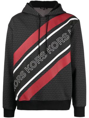Michael Kors logo drawstring hoodie - Black