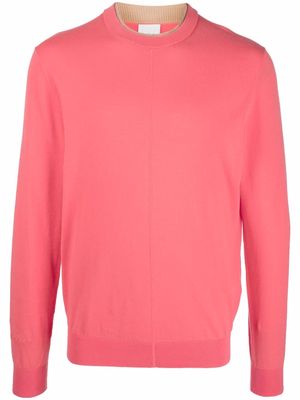PAUL SMITH fine-knit organic-cotton jumper - Pink