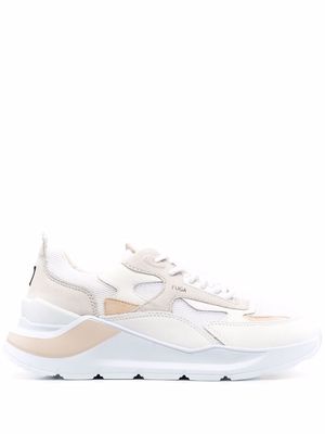 D.A.T.E. panelled lace-up trainers - White