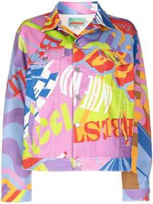 Fiorucci x Lakwena Nico denim jacket - Multicolour