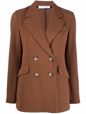 Harris Wharf London double-breasted knitted blazer - Brown