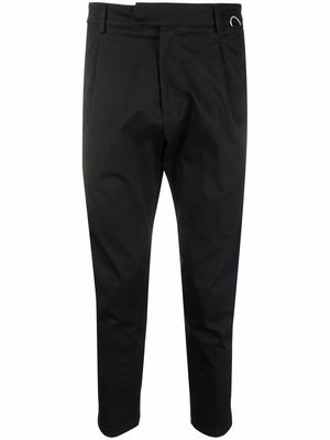 Low Brand cropped tapered trousers - Black