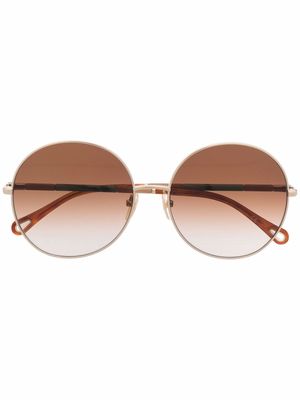 Chloé Eyewear Ulys round-frame sunglasses - Gold
