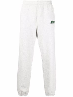 Sporty & Rich slogan-print cotton track pants - Grey