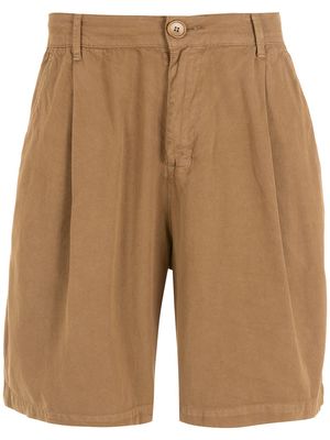 Osklen side pockets shorts - Brown