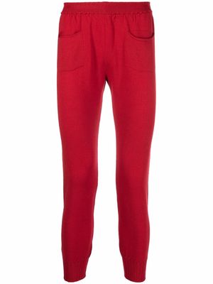 Antonella Rizza straight-leg knitted track pants - Red