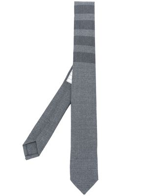 Thom Browne 4-Bar pointed tie - Grey