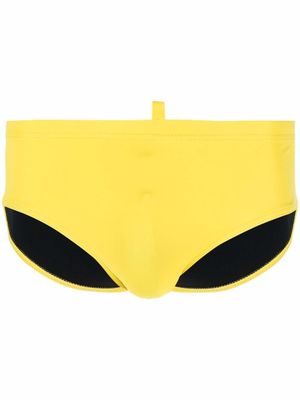 Dsquared2 Icon-print swimming trunks - Yellow
