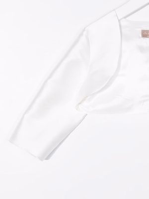 La Stupenderia cropped tailored jacket - White