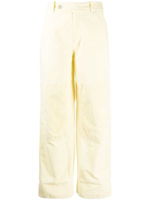 Kenzo cotton straight-leg trousers - Yellow