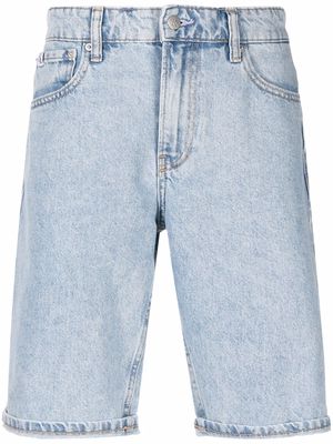 Calvin Klein Jeans logo denim shorts - Blue