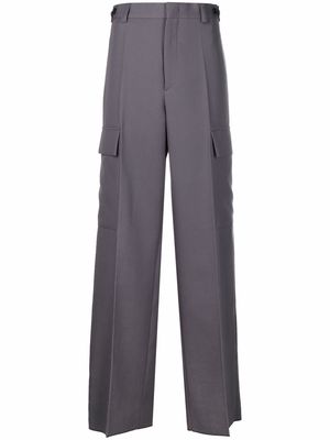 Jil Sander pressed-crease cargo-pockets straight trousers - Grey