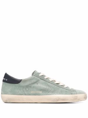 Golden Goose Super-Star suede low-top trainers - Blue
