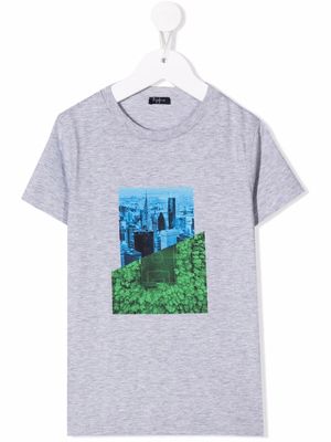 Il Gufo graphic-print cotton T-shirt - Grey