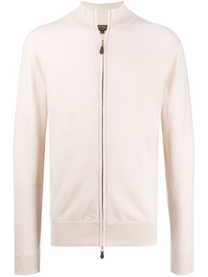 N.Peal The Knightsbridge zip-up sweater - White