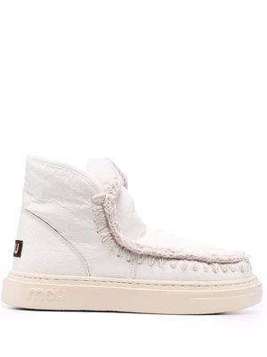 Mou leather ankle boots - White