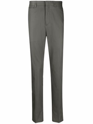 Brioni slim-cut tailored trousers - Green