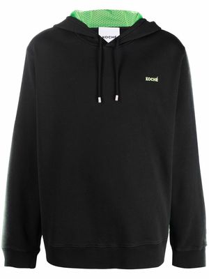 Koché logo-print hoodie - Black