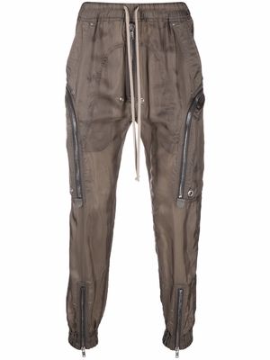 Rick Owens drawstring-waist multiple-pocket trousers - Grey