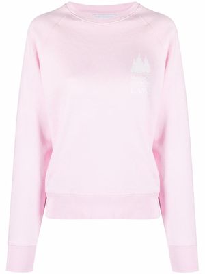 Maison Kitsuné logo-print sweatshirt - Pink