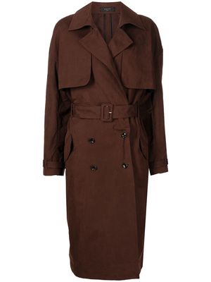 AMIRI belted trench coat - Brown