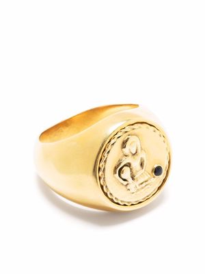 Goossens talisman aquarius signet ring - Gold