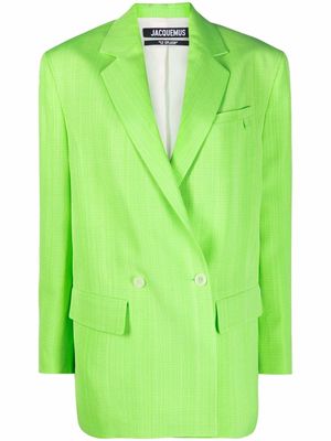 Jacquemus double-breasted blazer - Green