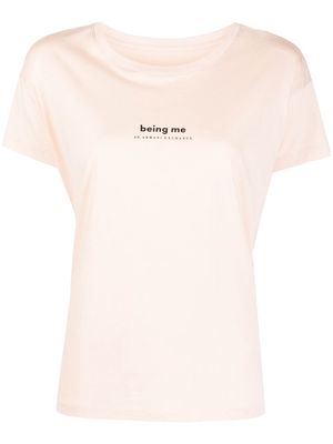 Armani Exchange logo-print cotton T-shirt - Neutrals