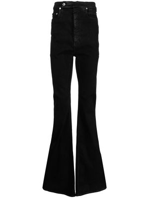 Rick Owens DRKSHDW high-rise flared jeans - Black