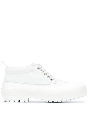 Jacquemus mid ankle duck boots - White