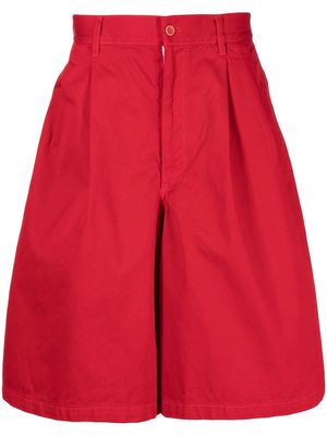 Comme Des Garçons Shirt wide-leg bermuda shorts - Red