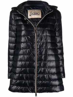 Herno zip-up padded coat - Black