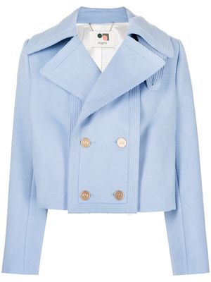 Ports 1961 double-breasted cropped jacket - Blue