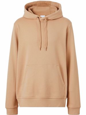 Burberry graphic-print cotton hoodie - Brown