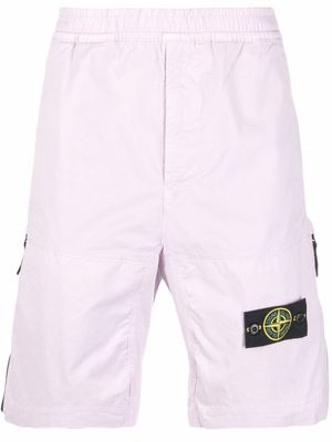 Stone Island Compass badge track shorts - Pink