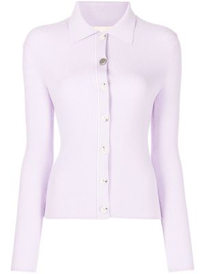 PortsPURE button-up knitted shirt - Purple