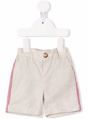 Fay Kids side stripe shorts - Neutrals
